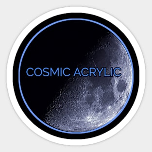 Cosmic acrylic T-shirt design Sticker